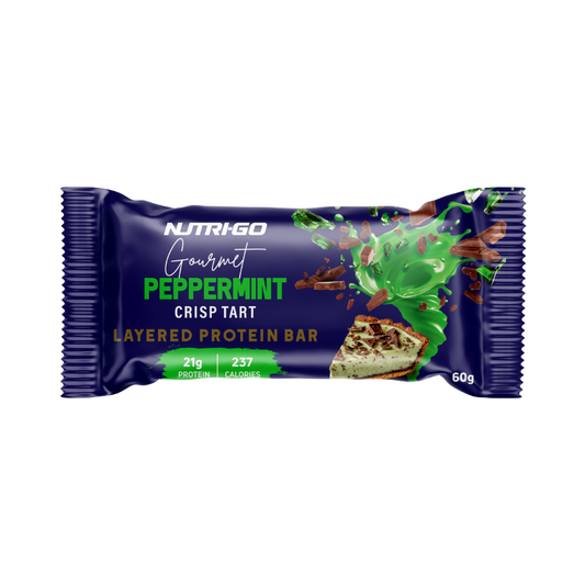 Peppermint Crisp Tart Layered Protein Bar