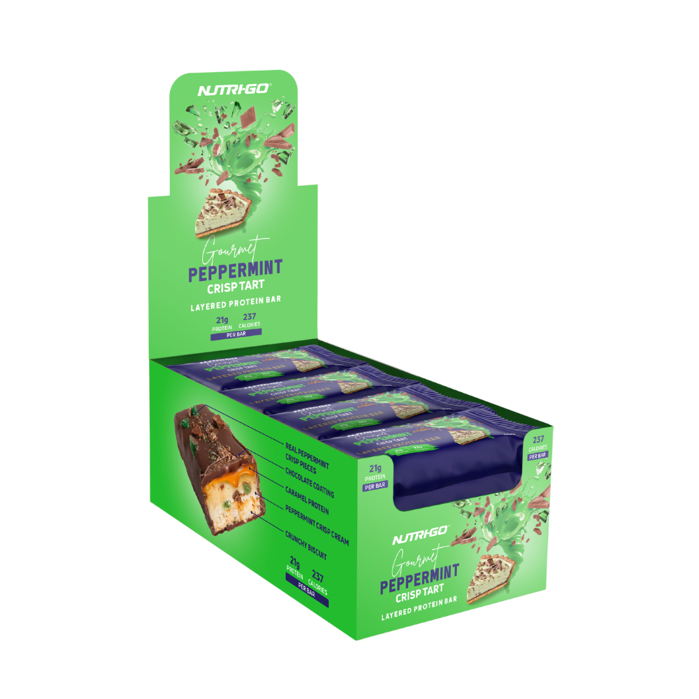 Peppermint Crisp Tart Layered Protein Bar