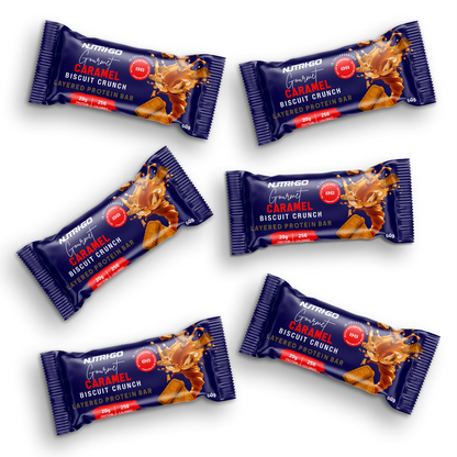 Caramel Biscuit Crunch Layered Protein Bar