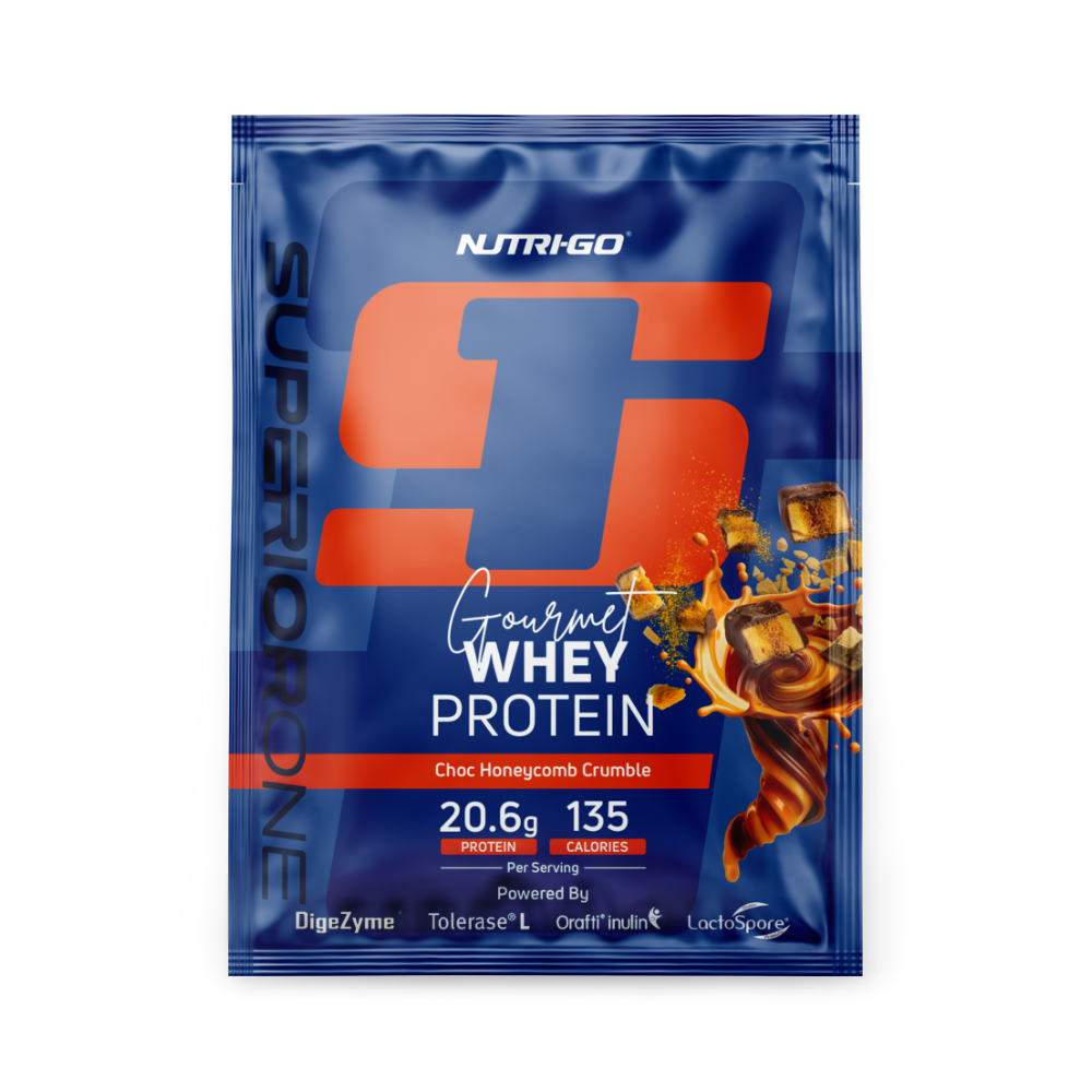 Choc Honeycomb Crumble Gourmet Whey Protein Sachets