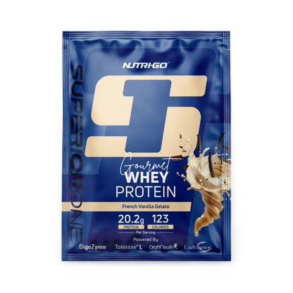 French Vanilla Gelato Gourmet Whey Protein Sachets