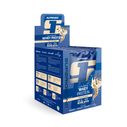 French Vanilla Gelato Gourmet Whey Protein Sachets