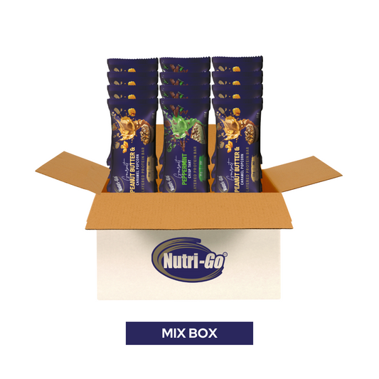 Mixed Pack Protein Bars - Two Flavour Selection | Nutri-Go (12 Bars)