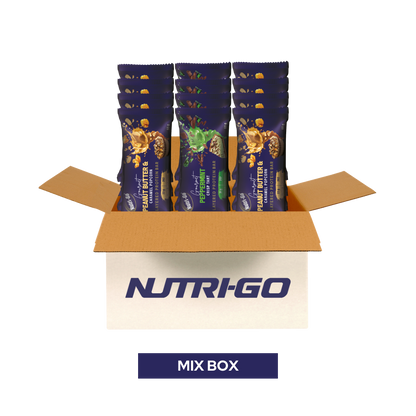 Mixed Pack Protein Bars - Two Flavour Selection | Nutri-Go (12 Bars)