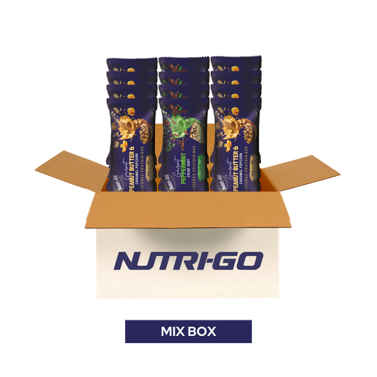 Mixed Pack Protein Bars - Two Flavour Selection | Nutri-Go (12 Bars)