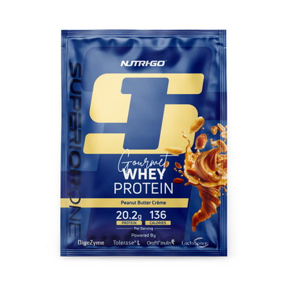Peanut Butter Crème Gourmet Whey Protein Sachets