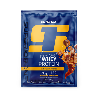 Salted Caramel Toffee Gourmet Whey Protein Sachets