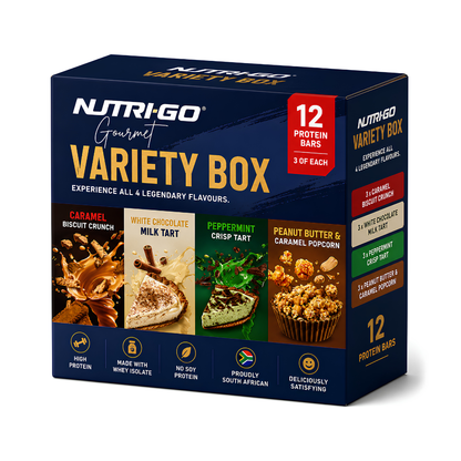Nutri-Go Variety Box (12 Bars) | High Protein Gourmet Snack Pack